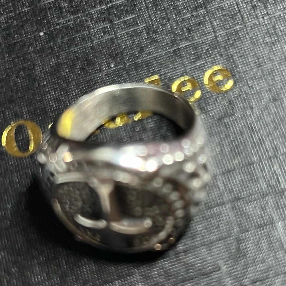Oaldilee Cross Ring for Men Stainless Steel Celtic Knot Ring Retro Size 7 NIB‎